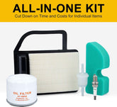 Hipa Oil Air Filter Kit for Kohler SV470 SV480 SV530 SV540 SV590 SV600 SV610 SV620 Courage Engine Mower Replace 52-050-02-S 20 083 02-S 20 083 06-S